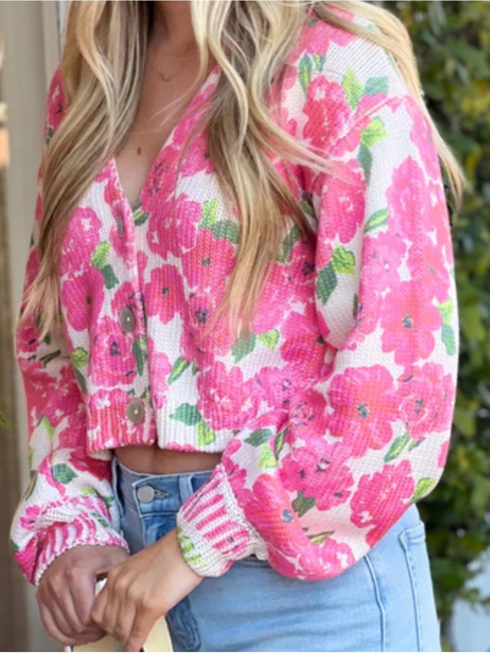 Show Me Your MuMu Clemmie Cardi Pink Floral Soiree Size XL